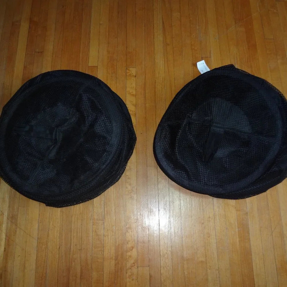 2x IKEA 6 slot hanging organizers storage *BLACK* vintage toys hats hair bows